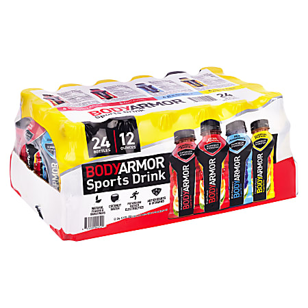 Bodyarmor BASE Sports Drink Variety Pack, 12 Oz, Pack Of 24 Drinks