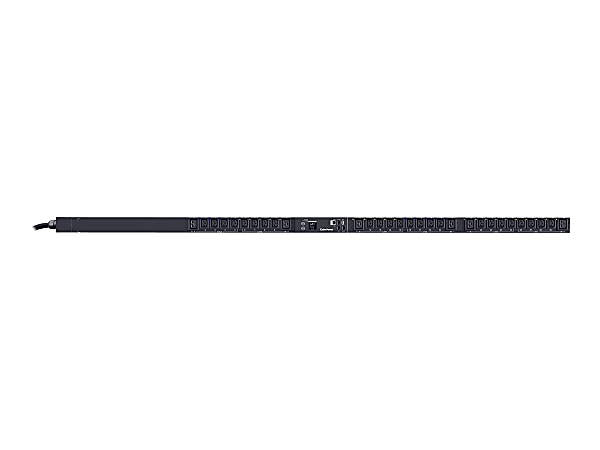 CyberPower Switched Metered-by-Outlet PDU83103 - Power distribution unit (rack-mountable) - AC 200-240 V - 3-phase - Ethernet, USB, serial - input: NEMA L15-20 - output connectors: 30 (6 x IEC 60320 C19, 24 x IEC 60320 C13) - 0U - 10 ft cord - black