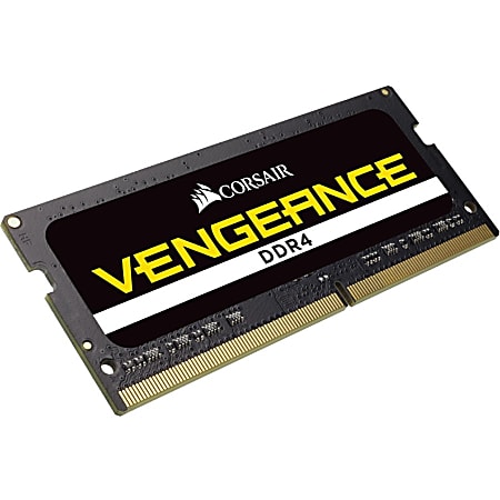 Corsair Vengeance 8GB DDR4 SDRAM Memory Module 8 GB x 8GB 2400PC4 19200 DDR4 SDRAM 2400 MHz CL16 1.20 V Non ECC Unbuffered 260 pin SoDIMM - Office Depot