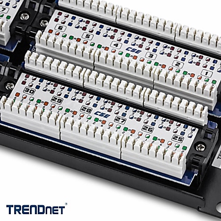 TRENDnet 48 Port Cat5e Network Unshielded Patch Panel - Office Depot