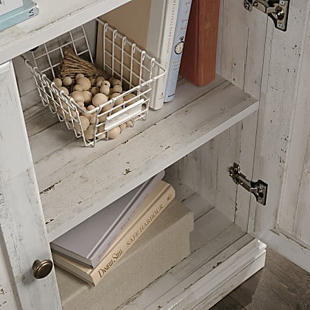 Sauder white plank sale bookcase