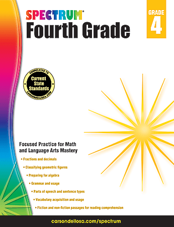 Spectrum® Workbook, Grade 4