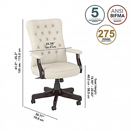 High back tufted office chair sale