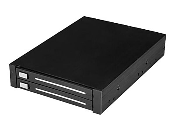 StarTech.com Dual-Bay SATA SSD/HDD Rack, Front Bay, Trayless, 2 x HDD/2 x SSD Supported, HSB225S3R