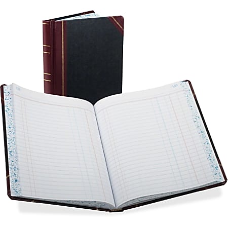 Boorum & Pease Boorum 38 Series Journal Ruled Account Book - 150 Sheet(s) - 9.75" x 7.62" Sheet Size - Blue Cover - 1 Each