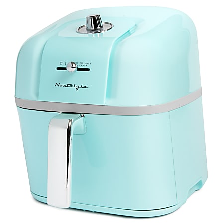 Nostalgia CLAF7AQ Classic Retro 7-Quart Air Fryer, Aqua