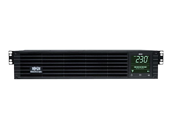 Tripp Lite UPS 1500VA 1350W 230V Line-Interactive UPS - 8 C13 Outlets, C14 Input, Network Card Option, LCD, USB, DB9, 2U - UPS (rack-mountable) - 1350 Watt - 1500 VA - output connectors: 8 - 2U - black