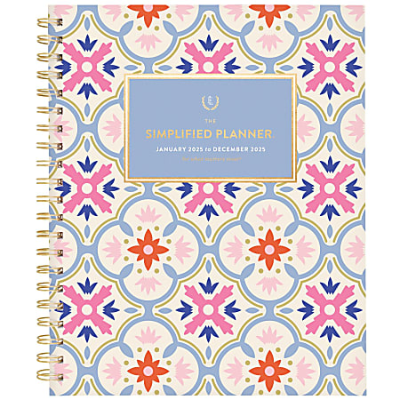 2025 Simplified by Emily Ley for AT-A-GLANCE® Weekly/Monthly Planner, 8-1/2" x 11", Tile, January To December, EL35-905