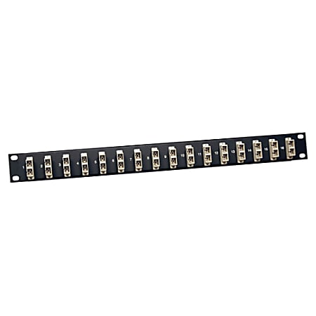 Tripp Lite 16-Port Fiber Patch Panel 62.5/125 or 50/125 SC/SC 1URM - 16 x SC