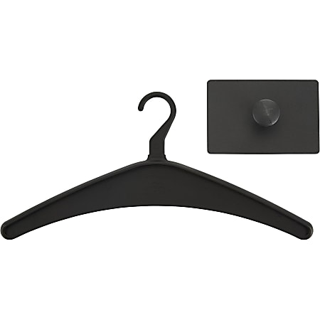 Office Depot Brand Cubicle Coat Hook 1 310 H x 4 34 W x 7 78 D Charcoal -  Office Depot