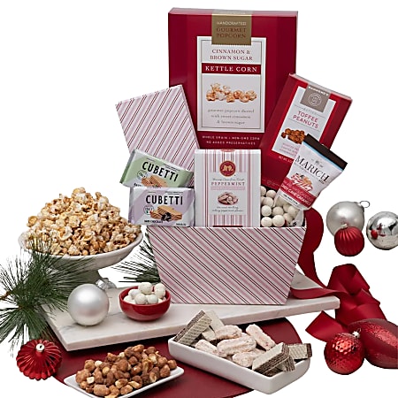 Gourmet Gift Baskets Peppermint Candy Cane Gift Basket Set, Set Of 6 Pieces