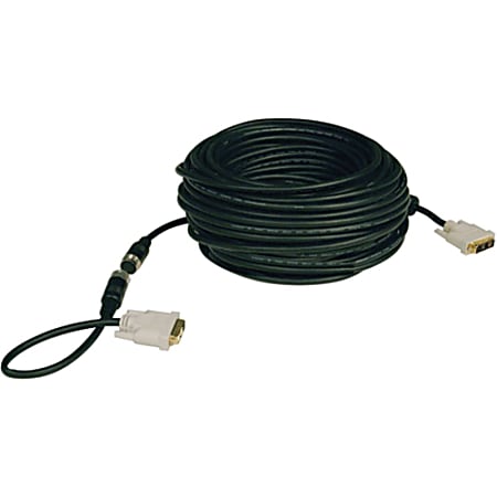 Tripp Lite 100ft DVI Single Link Digital TMDS Monitor Easy Pull Cable M/M - (DVI-D M/M) 100-ft.