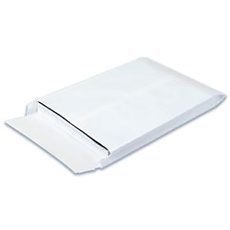 SHIP-LITE® Envelopes, Expandable, 12" x 16" x 2", End Opening, White, Pack Of 100