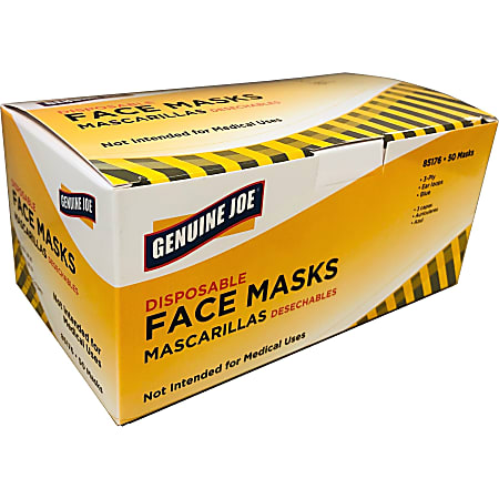 Genuine Joe Disposable Face Mask - Recommended for: Face - Particulate Protection - Blue - Disposable, Latex-free, Breathable, Comfortable, Elastic Loop, Earloop Style Mask, Flexible - 50 / Box Genuine Joe Disposable Face Mask - Recommended for: Face - Particulate Protection - Blue - Disposable, Latex-free, Breathable, Comfortable, Elastic Loop, Earloop Style Mask, Flexible - 50 / Box