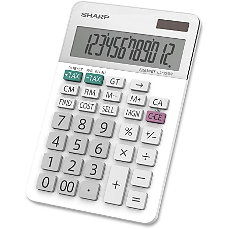 Sharp White Series Desktop Calculator EL 334WB - Office Depot
