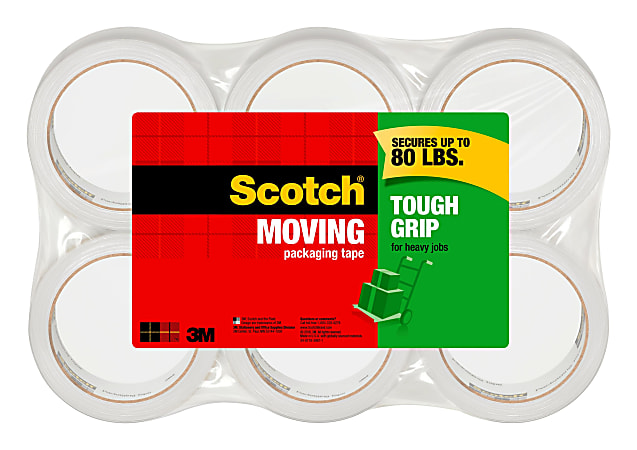 Scotch® Tough Grip Moving Packing Tape, 1-7/8" x