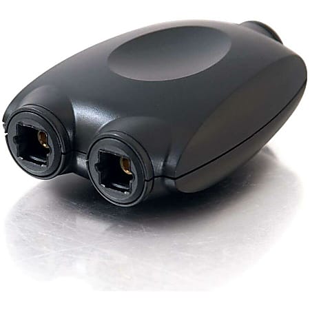 C2G - Digital audio splitter (optical) - TOSLINK female to TOSLINK female - black