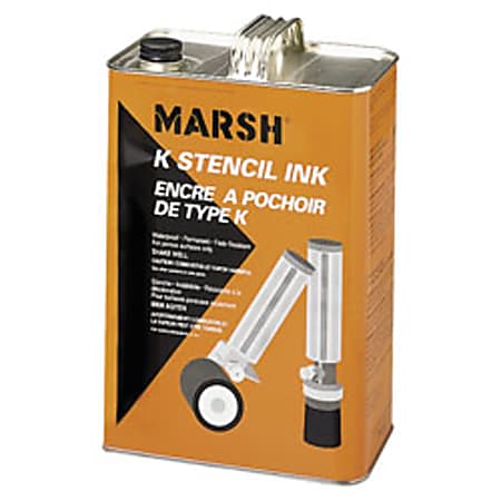 Marsh Black Stencil Ink, Gallon