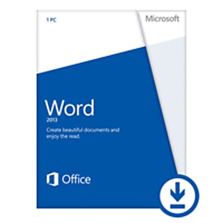 Microsoft Office Word Home and Student 2013 , Download Version