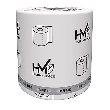 Highmark ECO 2 Ply Toilet Paper 100percent Recycled White