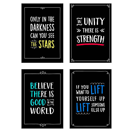Creative Teaching Press® Diversity And Inclusion Posters, 19" x 13-3/8", Set Of 4 Posters