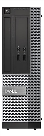 Dell™ Optiplex 3020 Refurbished Desktop PC, 4th Gen Intel® Core™ i5, 8GB Memory, 120GB Solid State Drive, Windows® 10 Professional, 3020SFFI58120W10P