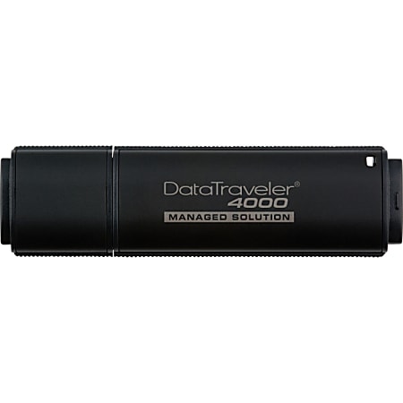 Kingston 4GB DataTraveler 4000-Managed USB 2.0 Flash Drive - 4 GB - USB 2.0 - 18 MB/s Read Speed - 10 MB/s Write Speed - 5 Year Warranty - TAA Compliant