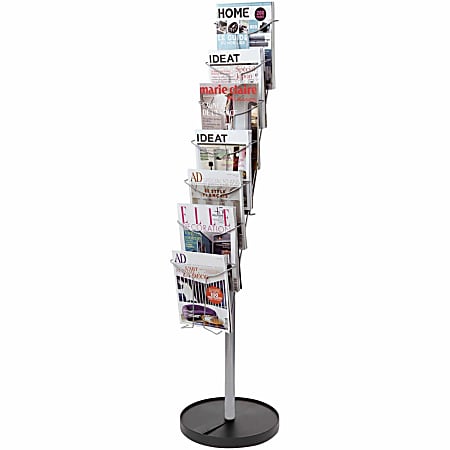 Alba Display Rack - 400 x Sheet, 7 x Document - 7 Compartment(s) - 59.1" Height - Floor - Metal - 1 Each