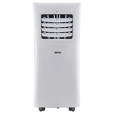 NEPO 10,000 BTU Portable AC, Cool, Fan And Dehumidifier With Self Evaporator And Remote, 28-1/4" x 13", White