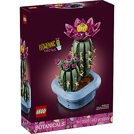 LEGO&reg; Botanicals Flowering Cactus Building Blocks Set, Total Qty 1