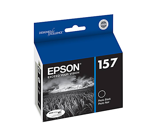 Epson® 157 DuraBrite® Photo Black Ink Cartridge, T157120