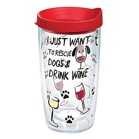 Tervis Tumbler Red 16oz Travel Lid 