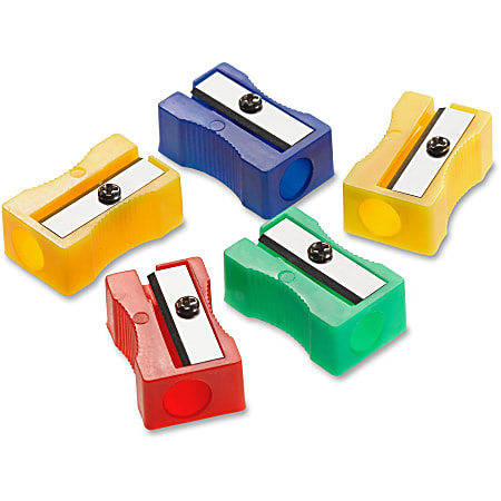 School Smart Plastic Pencil Sharpener 24 pieces assorted colors