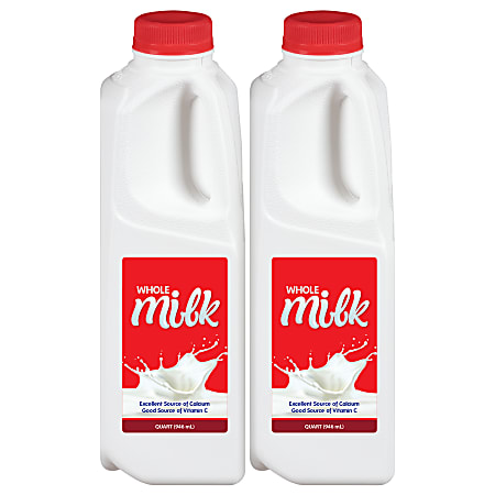 National Brand Whole Milk Jugs, 32 Oz, Pack Of 2 Jugs