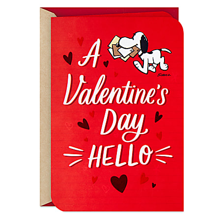 Hallmark Peanuts Valentine's Day Card (Snoopy Sweet Hello)