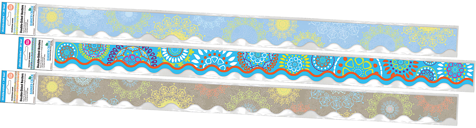 Barker Creek Double Sided Scalloped Borders 2 14 x 36 Mandala 13