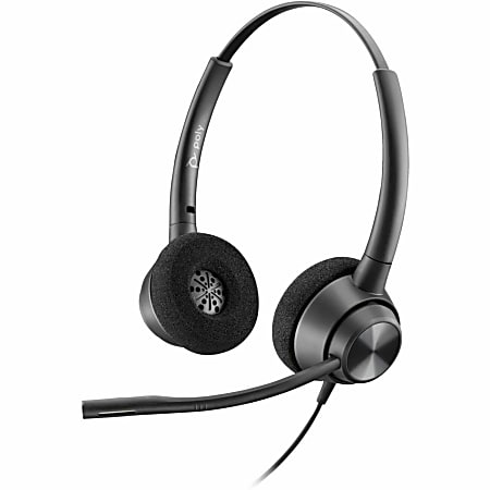 Poly EncorePro 320 with Quick Disconnect Binaural Headset TAA - Stereo - Quick Disconnect, USB Type A - 77T26AA