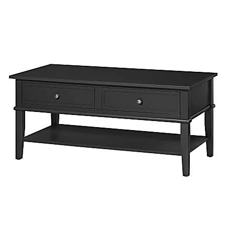 Ameriwood™ Home Franklin Coffee Table, Rectangular, Black