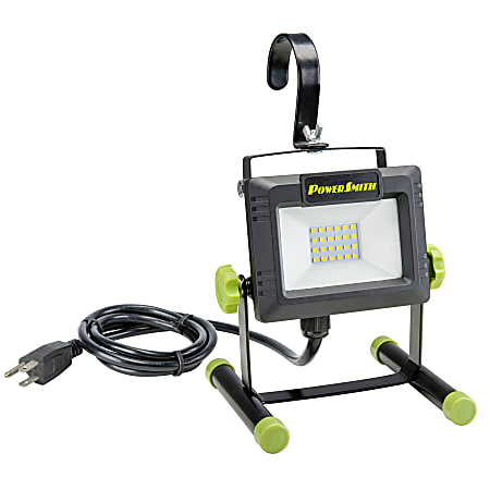PowerSmith® 2,000-Lumen 20W LED Work Light With 5’ Cord, 9-1/2” x 5-1/2”, Black
