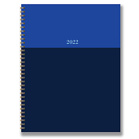 TF Publishing Large Weekly/Monthly Planner, 9" x 11", Color Block, January To December 2022