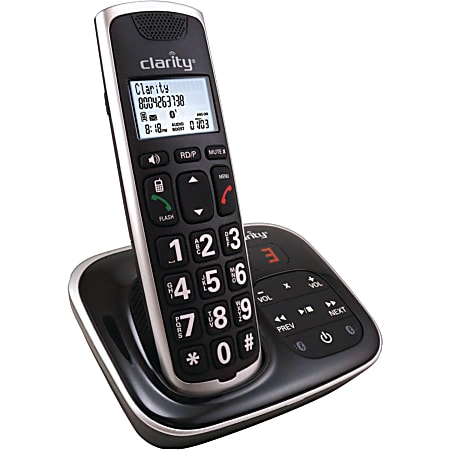 Clarity DECT 6.0 Amplified Bluetooth Cordless Phone With Digital Answering Machine, BT914