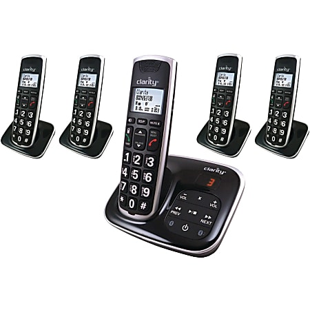 Clarity DECT 6.0 Amplified Bluetooth Cordless Phone With Digital Answering Machine - Thumbnail 4
