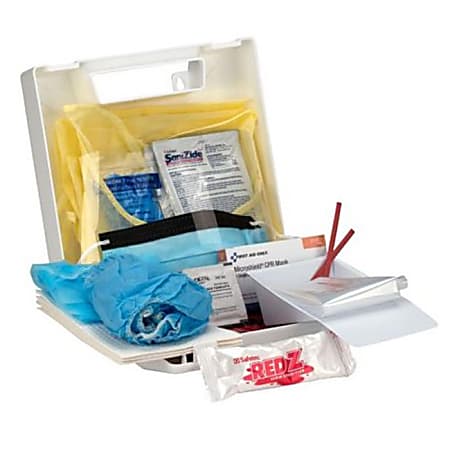 First Aid Only Bloodborne Pathogen Spill Kit, 25-Piece Kit