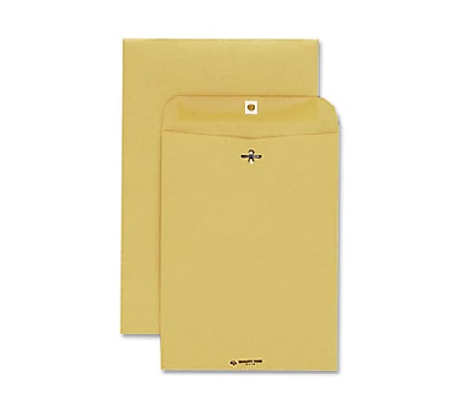 Quality Park Extra Heavy-duty Kraft Clasp Envelopes - Clasp - 8 3/4" Width x 11 1/2" Length - 32 lb - Gummed - Kraft - 100 / Box - Cameo