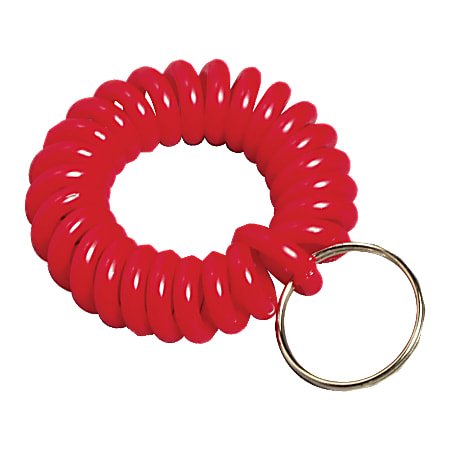 Baumgartens Wrist Coil Key Chain, Assorted Colors
