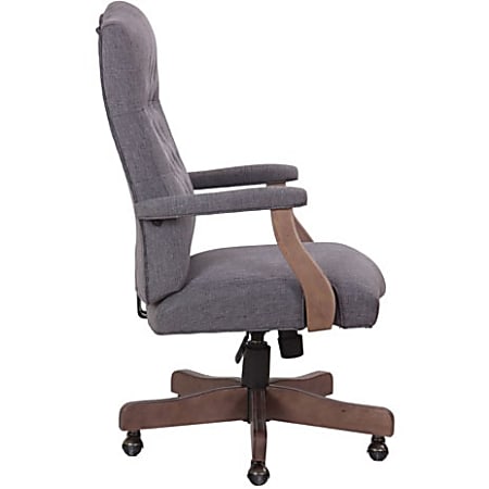 Fabric office chair grey discount