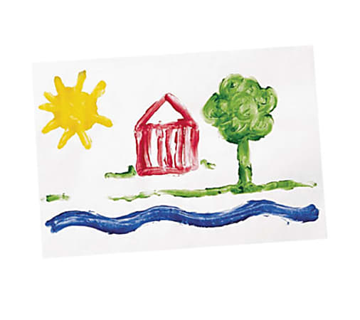 Pacon Gloss Coat Fingerpaint Paper - Plain - 22" x 16" - White Paper - Non Absorbant, Resist Bleed-through - Recycled - 100 / Pack