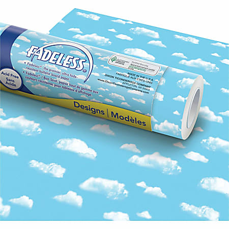 50 Depot Pacon 48 Bulletin Office Fadeless Designs - Paper Board Clouds x