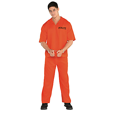 Amscan Inmate Men's Halloween Costume, One Size