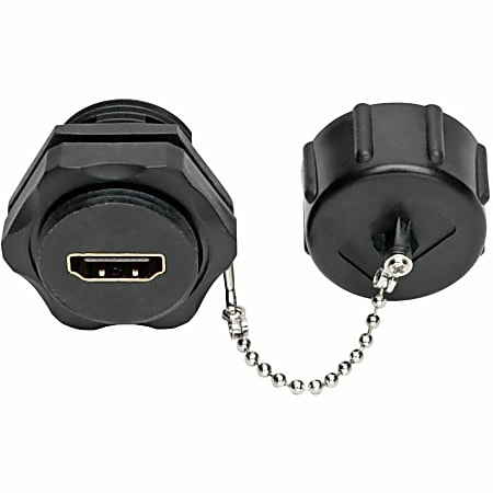 Eaton Tripp Lite Series 4K HDMI Coupler with Ethernet (F/F), Industrial High Speed, 4K x 2K (@ 60 Hz), IP68 Rated, Dust Cap - P569000FFIND